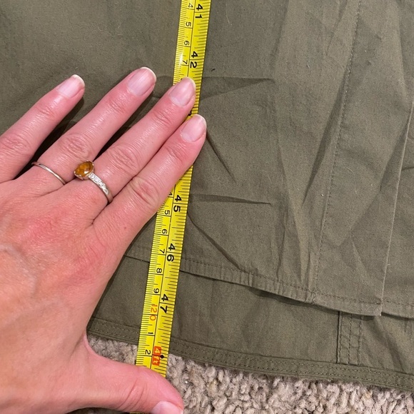 COS Women’s WAISTED MIDI SHIRT DRESS in Green Size 14 Business Casual Resortwear - Picture 8 of 8